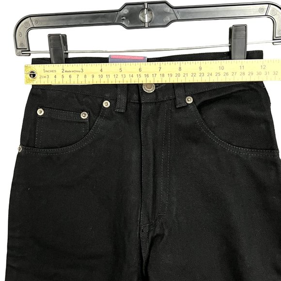 Bugle Boy Jeans Sz 2 Y2K High Rise Slim Fit Black Pant NWT - Picture 7 of 13